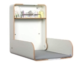 KAWAmidi – Cambiador de pared plegable y ahorra espacio, incluye cambiador gris, fabricado en Alemania
