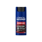 L’Oréal Crema hidratante para hombre, Antiarrugas y antienvejecimiento, Con ácido hialurónico hidratante para el envejecimiento, Para pieles secas y apagadas, Men Expert Power Age, 100ml