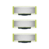 Cuchillas de repuesto Philips OneBlade originales, para afeitadora eléctrica y recortador OneBlade, acero inoxidable duradero, recortar, perfilar y afeitar, 3 paquetes, modelo QP230/50