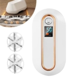 Afeitadora de pelusa eléctrica, eliminador de pelusas, USB con indicador LED, afeitadora de pelusa de doble cabeza, 2 velocidades ajustables, con hoja de 6 hojas para ropa, muebles, juguetes, eliminar
