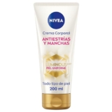 NIVEA Luminous 630 Crema corporal antiestrías y manchas (1 x 200 ml), crema Nivea antiestrías para un tono de piel uniforme, crema hidratante corporal con 48 h de hidratación.