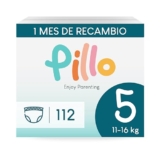 Pillo Pañales Braguita Talla 5 – Pack de 112 Pañal-Braguita, 4 Paquetes de 28 Braguitas 5 – Junior (11-16 kg) – Pants Bebe