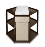 Badger Basket cambiador de pañales con cesta y cesta, Espresso