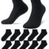SOXCO 10 Pares Quarter Calcetines Hombre Trabajo Cortos WORK Socks, 39-42