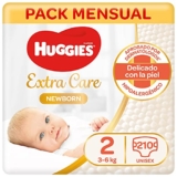 Huggies Extra Care Pañales Recién Nacido Talla 2 (3-6 kg) – 210 pañales