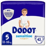 Dodot Sensitive – Pañales Talla 5, 42 Pañales, 11 a 16 kg