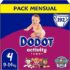 Dodot Sensitive Kit Recién Nacido: 44 pañales Talla 1 (2-5 Kg) + 39 pañales Talla 2 (4-8 Kg) + 96 toallitas Aqua Pure