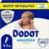 Dodot Pañales Bebé Pants Talla 5 (12-17 kg), 180 Pañales, Pañal-Braguita con Ajuste 360° Anti-Fugas, Pack Mensual