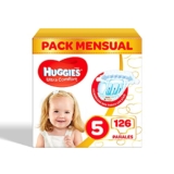 Huggies Ultra Comfort – Pañales para bebé , Pañales Talla 5 (11-25 kg) – 126 pañales