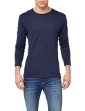 Tommy Jeans Tjm Original Rib Longsleeve Tee Dm0dm04409 Camiseta, Azul (Black Iris), M Hombre