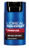 L’Oréal Crema hidratante para hombre, Antiarrugas y antienvejecimiento, Con ácido hialurónico hidratante para el envejecimiento, Para pieles secas y apagadas, Men Expert Power Age, 50ml